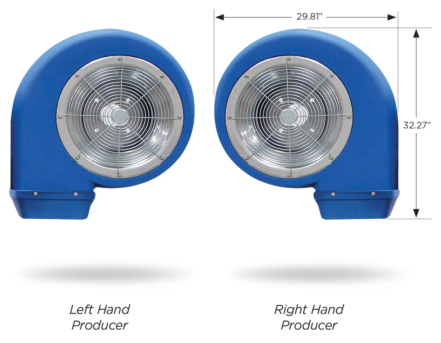 Premier 15 HP Producer dryer units, left and right hand